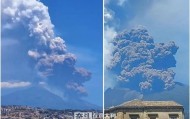意大利埃特纳火山剧烈喷发 火山灰高达数千米