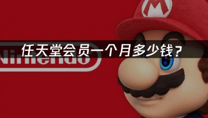 任天堂会员一个月多少钱？