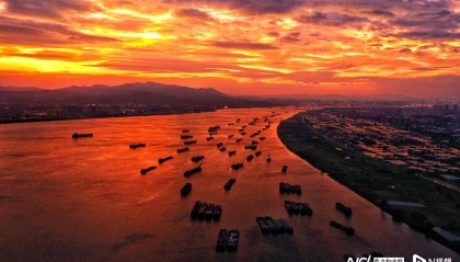 风王“桦加沙”来临前现超美晚霞！广东16城已实行“五停”