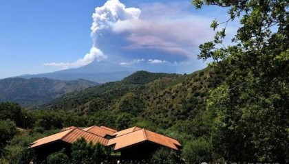 意大利埃特纳火山喷发