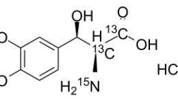 氘代物，Droxidopa-13C2,15N hydrochloride，CAS：1329556-63-9