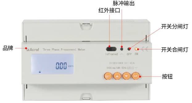 安科瑞预付费电能计量表功能及介绍