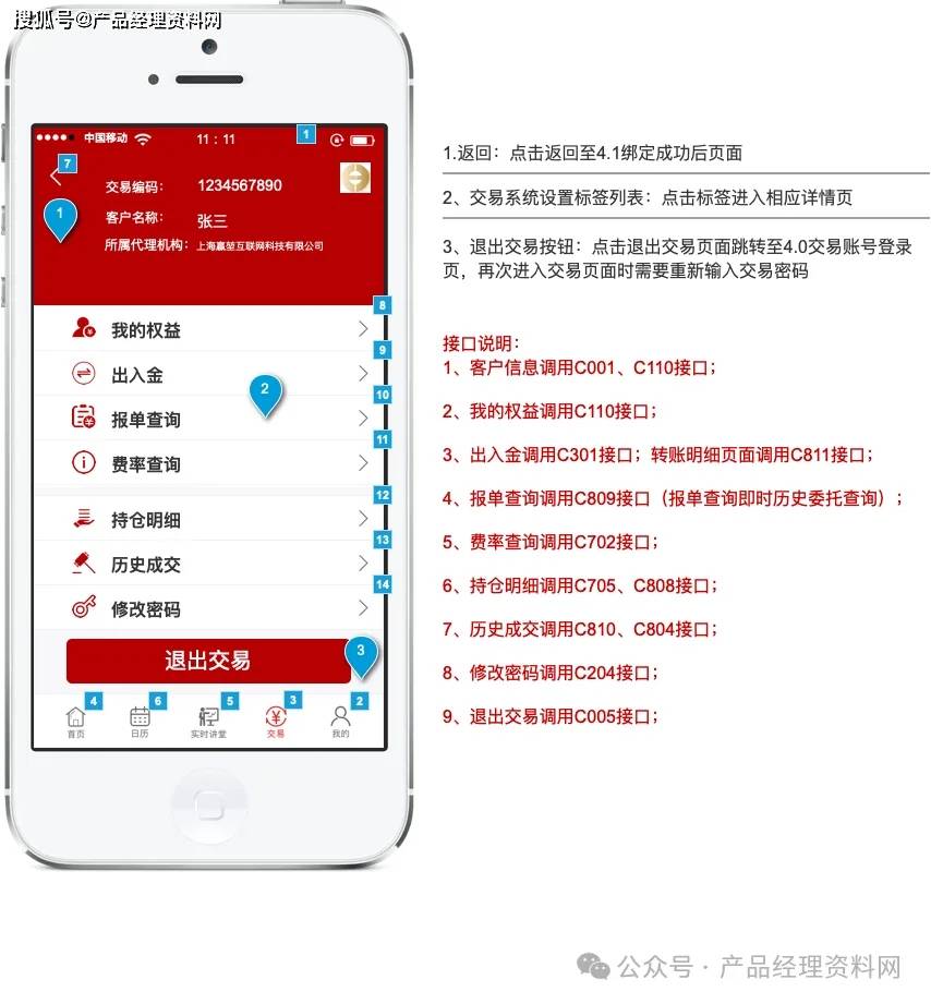 黄金交易APP产品Axure RP原型
