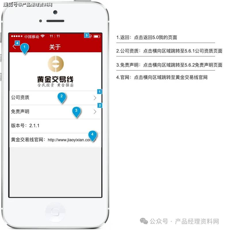黄金交易APP产品Axure RP原型