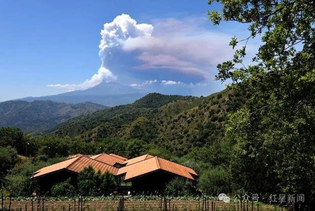 意大利埃特纳火山喷发