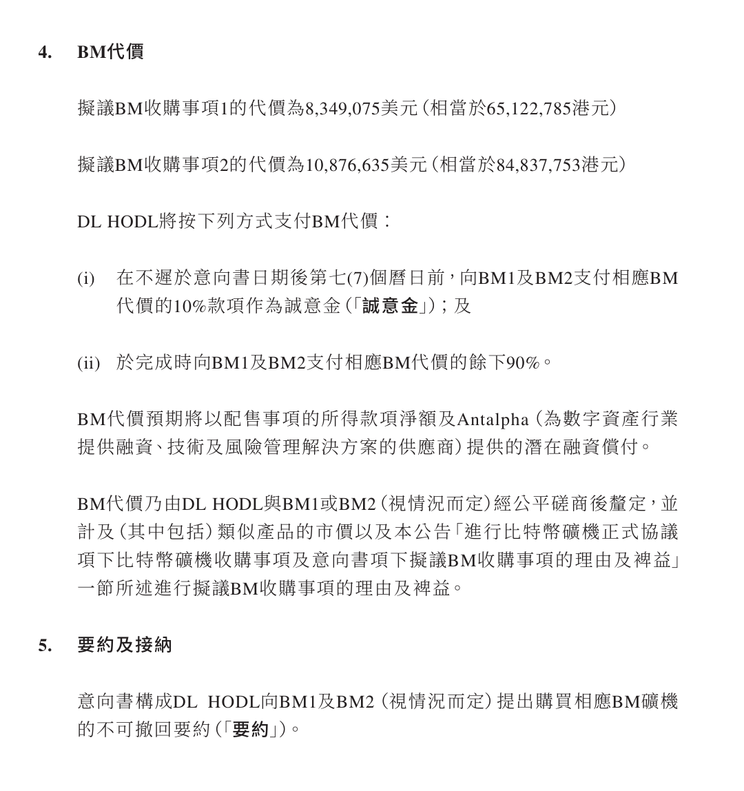 罕见！这家上市公司3.2亿港元买比特币矿机！