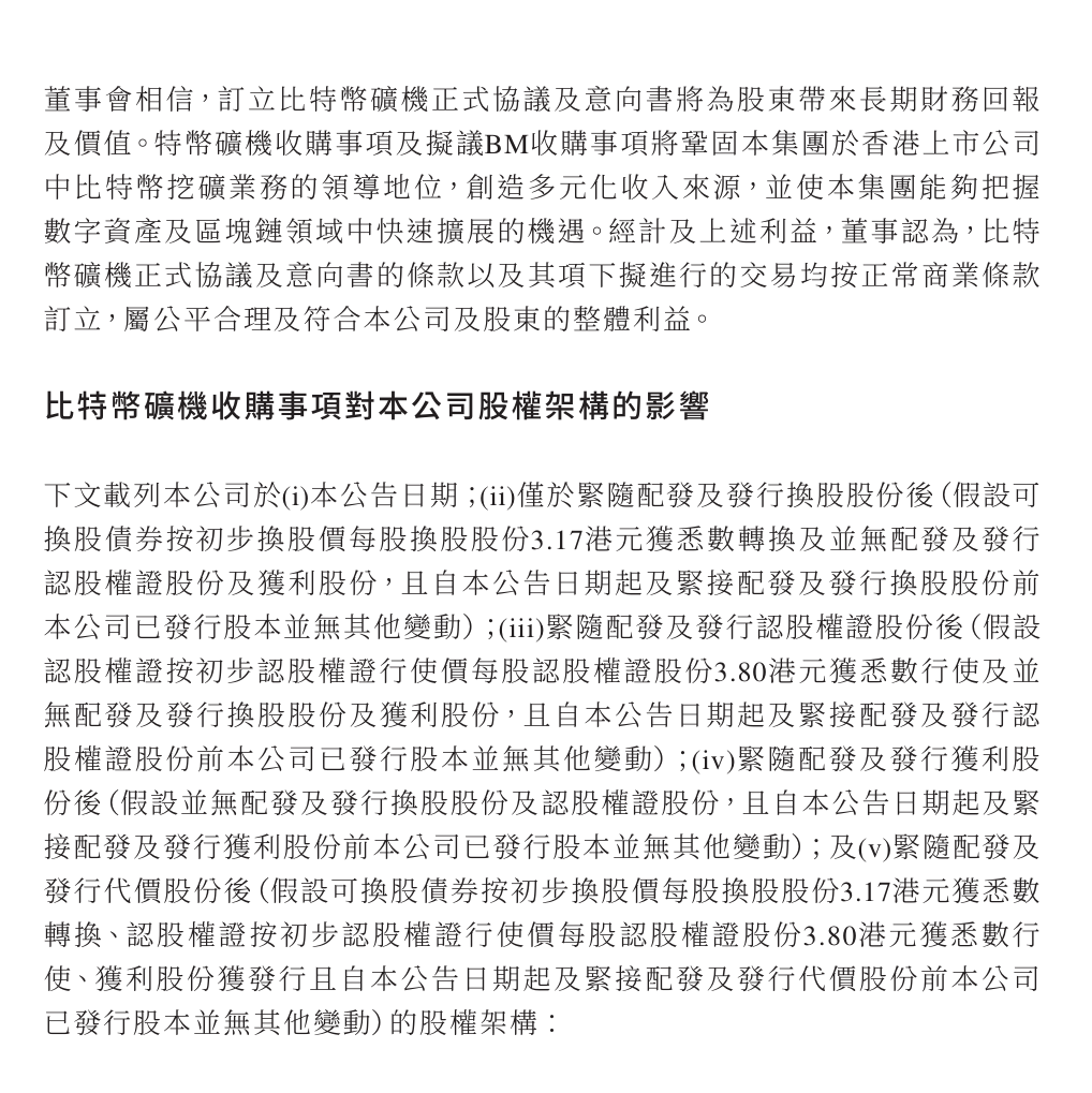 罕见！这家上市公司3.2亿港元买比特币矿机！