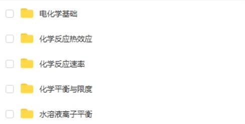 一化儿 选择性必修一 化学反应原理 网课视频下载